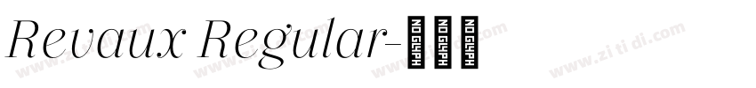 Revaux Regular字体转换